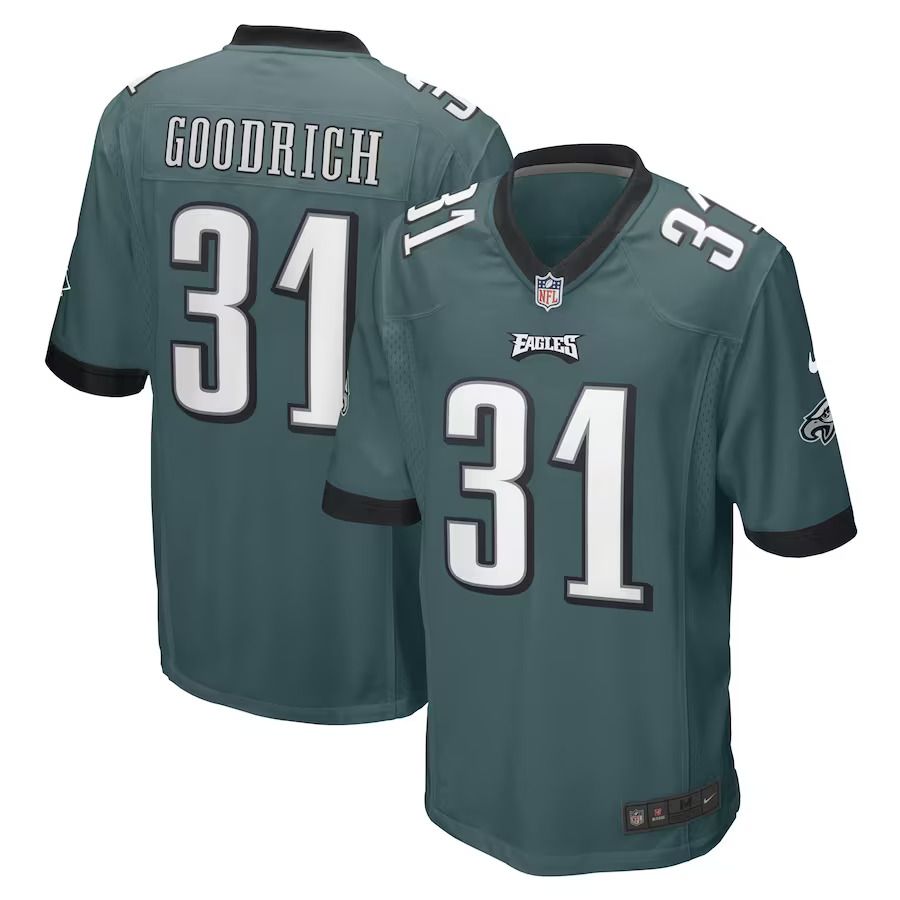 Men Philadelphia Eagles #31 Mario Goodrich Nike Midnight Green Game Player NFL Jersey